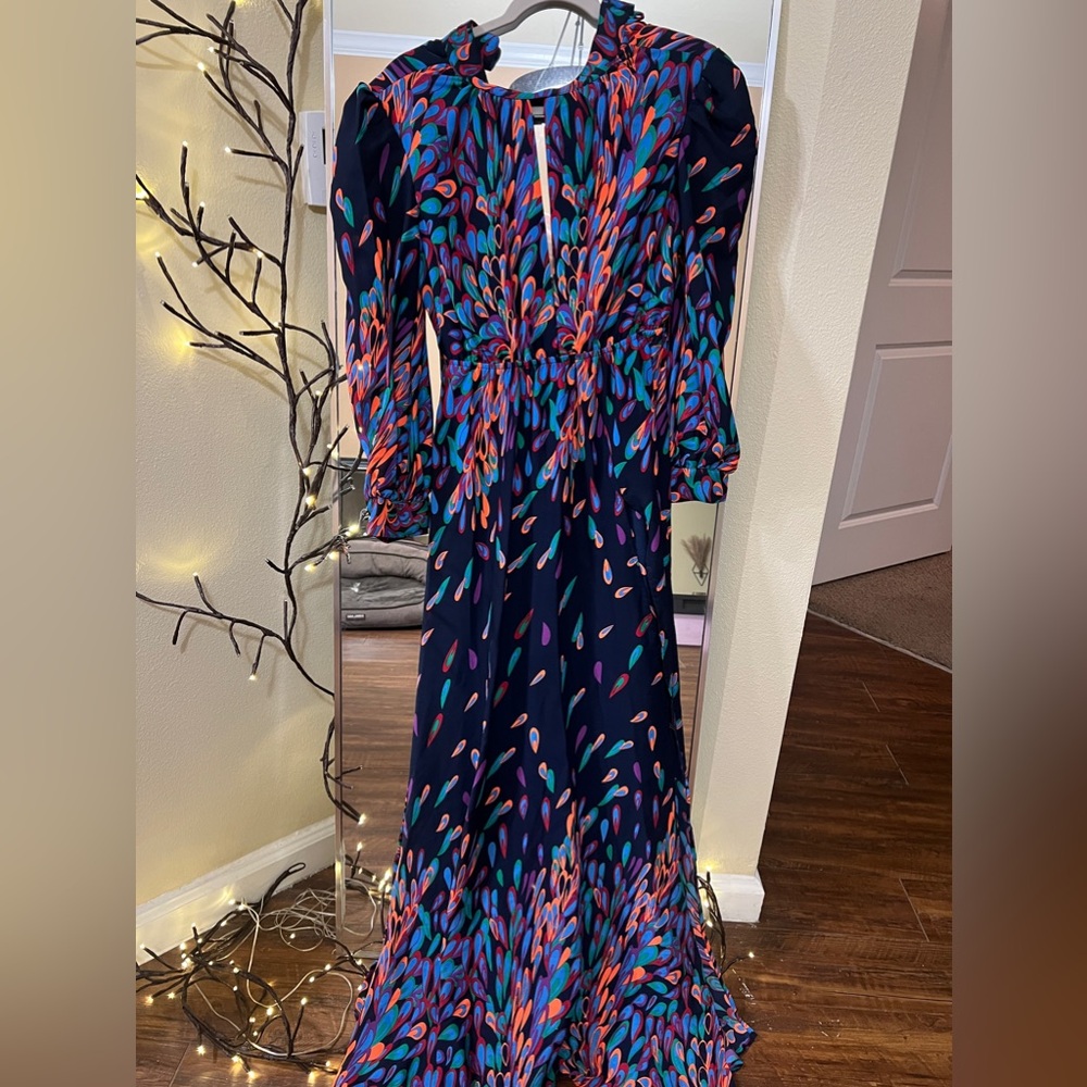 Colorful Patterned Women's Dress